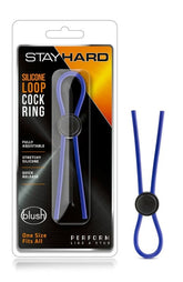 Blush Novelties Stay Hard Silicone Loop Cock Ring Cock Rings